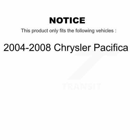 Positive Plus Rear Semi-Metallic Disc Brake Pads For 2004-2008 Chrysler Pacifica PPF-D998